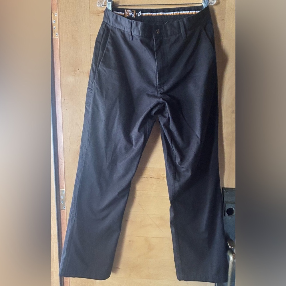 Volcom Vintage Men's Black Straight-Leg Pants